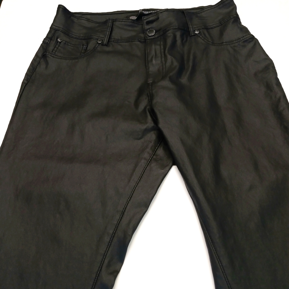 Women's CHIC DENIM SKYLAR SKINNY black jeans |Size 18s